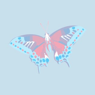 Trans Pride Butterfly Design T-Shirt