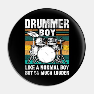 Drummer boy, like a normal boy but so much louder Pin