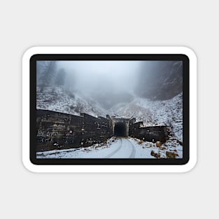 Tunnel through the mountains Magnet