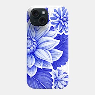 blue flower blooming Phone Case