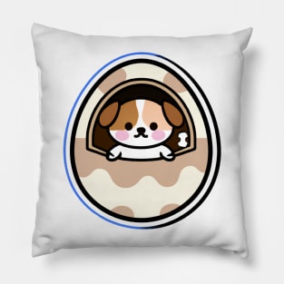 Dog in The Egg Pillow