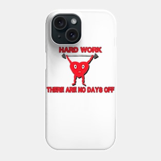 valentine's day hard work heart Phone Case