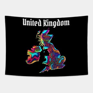 Psychedelic United Kingdom Tapestry