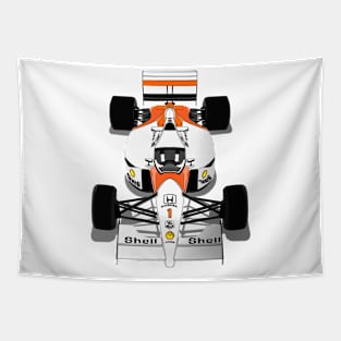 Retro F1 MP4 Car Tapestry