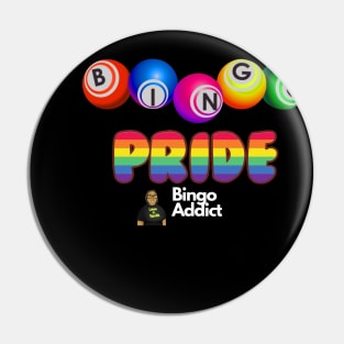 Bingo Addict Pride Tee Pin