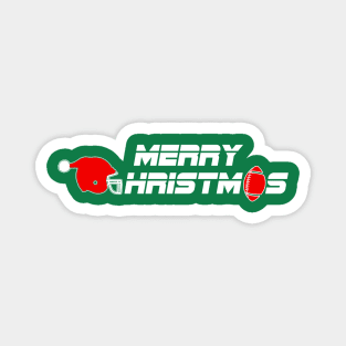 Merry Football Christmas Magnet