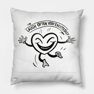 Laugh Often Love Often Pillow