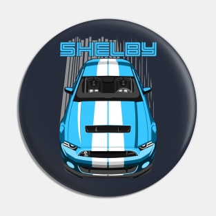 Shelby GT500 S197 - Grabber Blue & White Pin