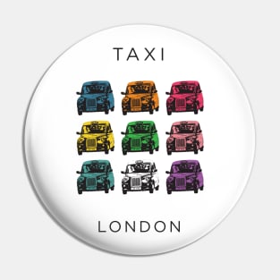 The London Taxi British Made and as Iconic as London Pin