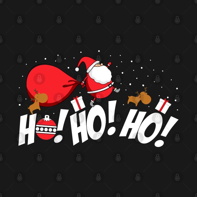 Ho Ho Ho Christmas Funny Shirt by KsuAnn