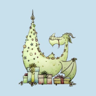 Christmas tree dragon T-Shirt