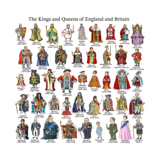 The Kings and Queens of England and Britain T-Shirt