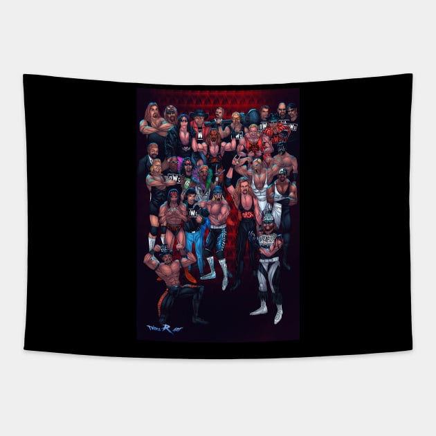 NWO Red 2 Tapestry by Triple R Art