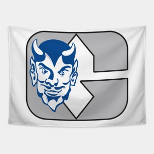 Blue Devil over G Tapestry