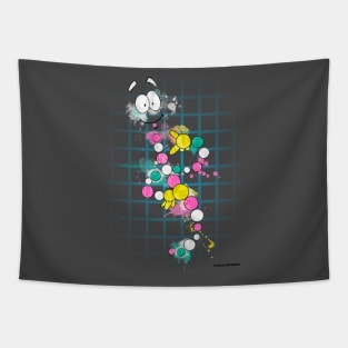 Mr DNA - Jurassic Dino DNA Splat Design Tapestry