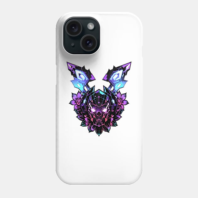 Cyberpunk Flowers Phone Case by CGI Studios