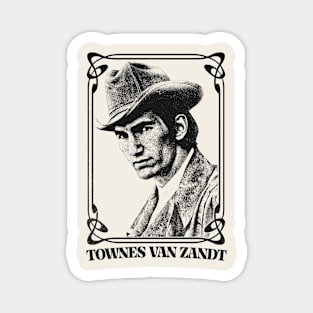 Townes Van Zandt • • Retro Aesthetic Magnet