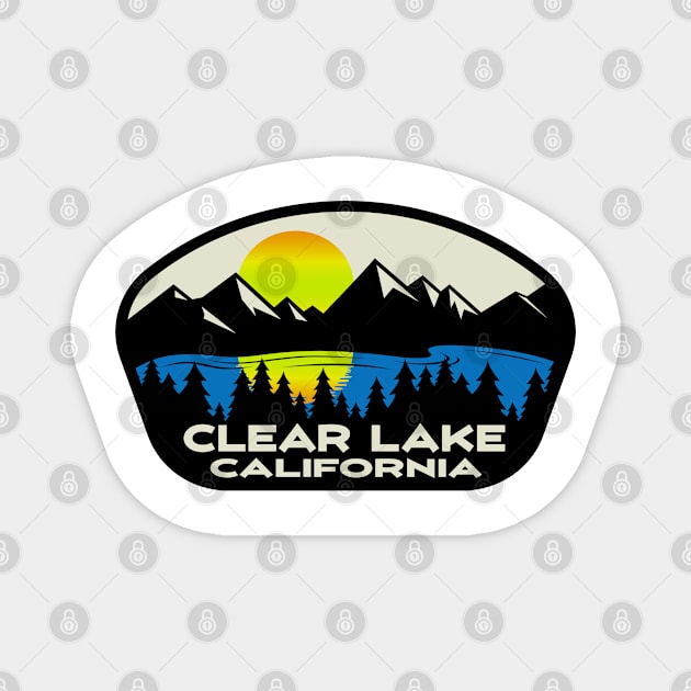 Clear Lake California Fishing Boating Magnet by TravelTime