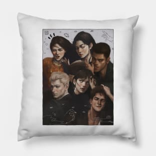 The Atlas Six - 2021 Edition - colour illustration Pillow