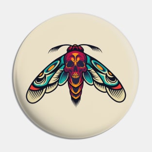 butterfly skull Pin