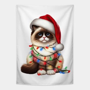 Christmas Birman Cat Tapestry