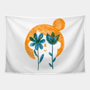 Spring Flower Love Tapestry