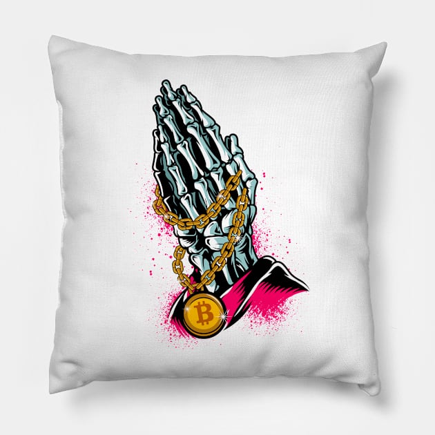 IN CRYPTO WE TRUST Pillow by spoilerinc