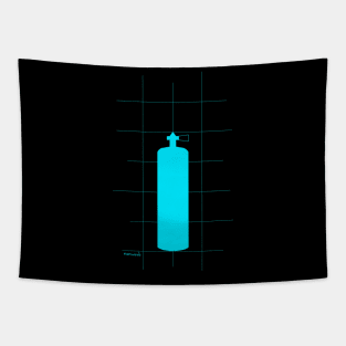 Blue Scuba Tank Tapestry