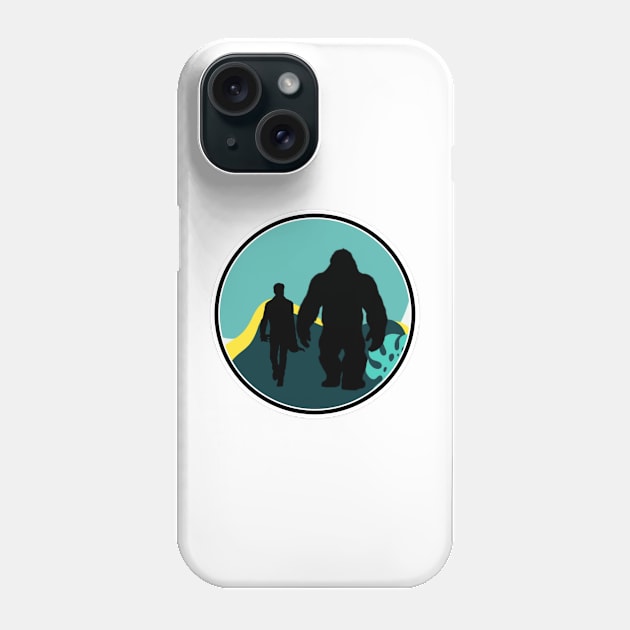 Pierce Brosnan and Bigfoot Phone Case by Walters Mom