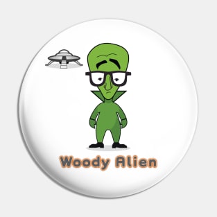 Woody Alien Pin