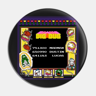 Dig Dug High Score Pin