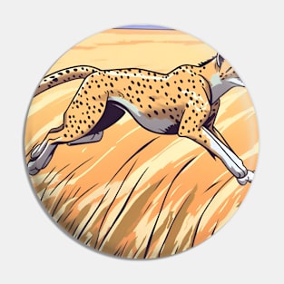 Animal Cheetah in the wild Pin