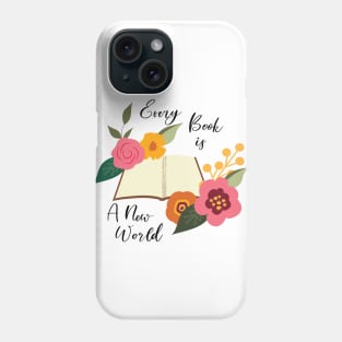 every book is a new world Phone Case