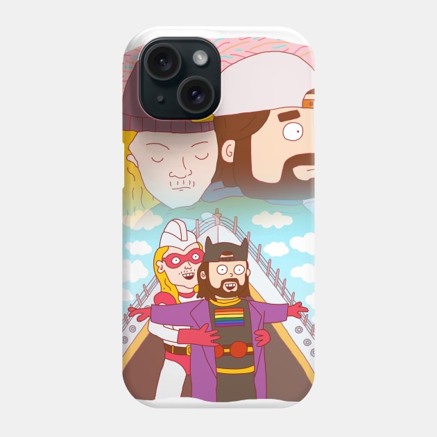 Jay and Silent Bob Titanic T-Shirt Phone Case by JorenCull