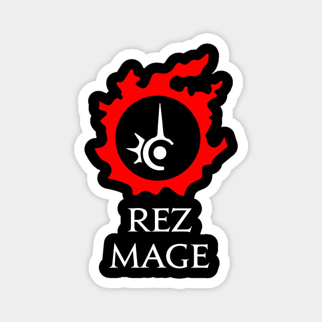 Red Mage Funny meme for MMORPG gamers - RDM Rez Mage Magnet by Asiadesign