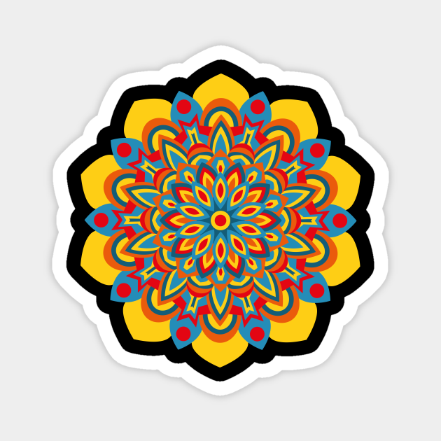 Symptomer ækvator sø Pop Art Mandala - Mandala - Magnet | TeePublic