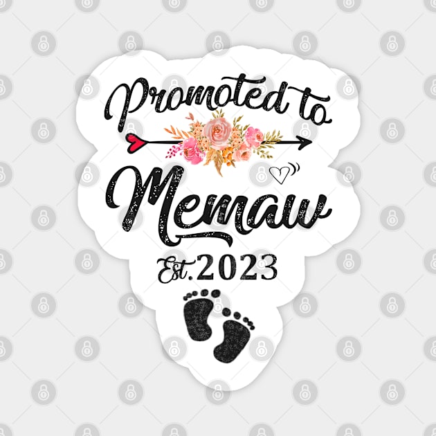 promoted to memaw est 2023 Magnet by Leosit