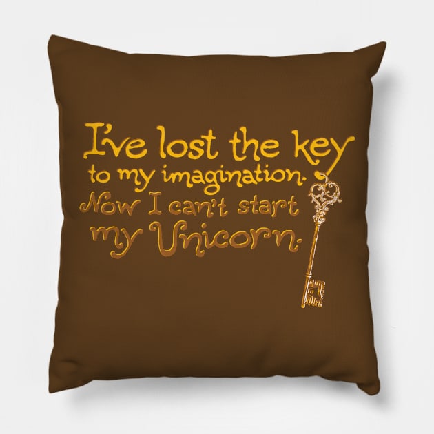 I've Lost the Key Pillow by Made With Awesome