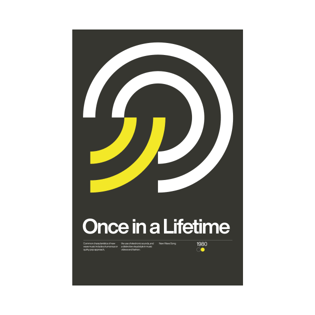 Once in a Lifetime Inspired Lyrics Design by sub88