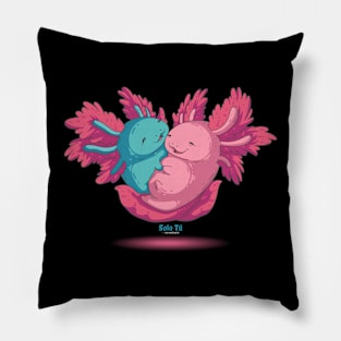 Axolotl in love Pillow