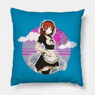 beautiful anime girl Pillow
