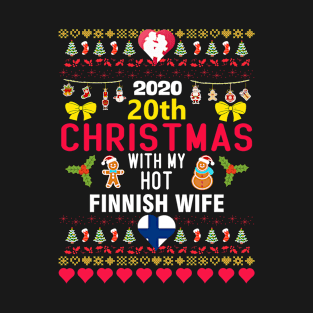 2020 20th Christmas With My Hot Finnish Wife T-Shirt