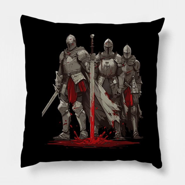 Dark Souls Unsettling Underworld Pillow by Skeleton. listening to music