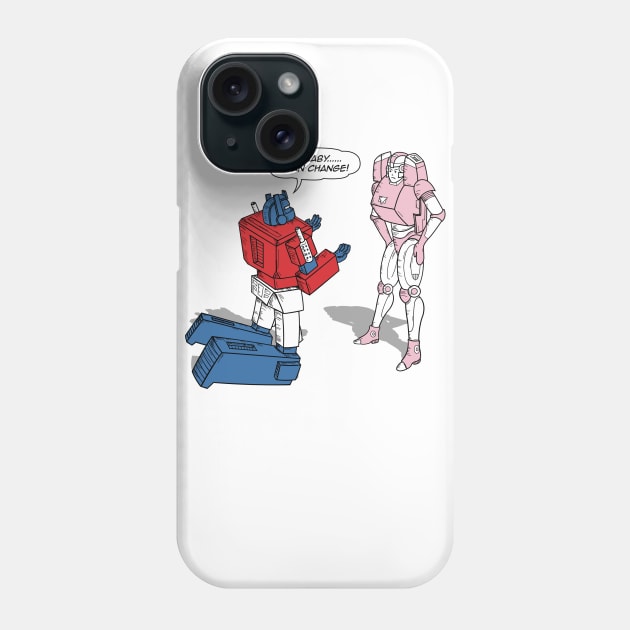 Optimus Prime Transformers Funny Parody Phone Case by Gammaray