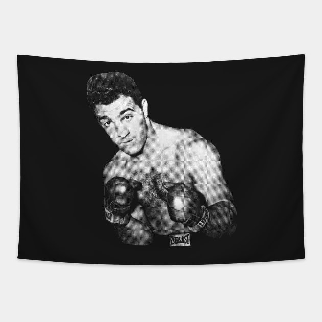 Rocky Marciano Art Tapestry by CHROME BOOMBOX