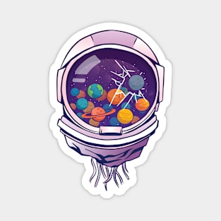 Astronaut Helmet Gumball Machine Magnet