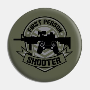 Gamer: First Person Shooter Patch Pin