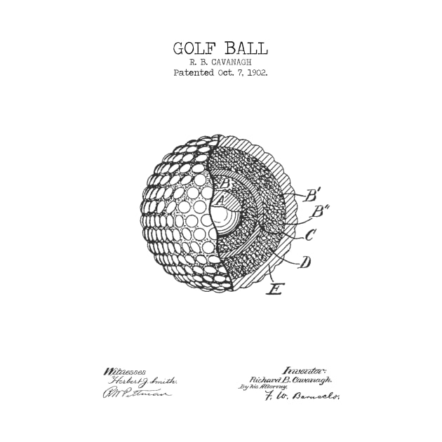 GOLF BALL patent by Dennson Creative