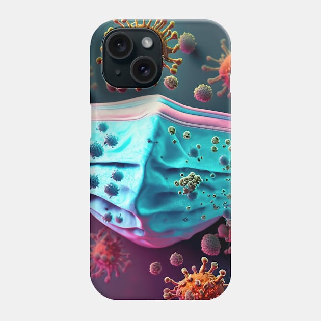 virus against mask Phone Case by psychoshadow