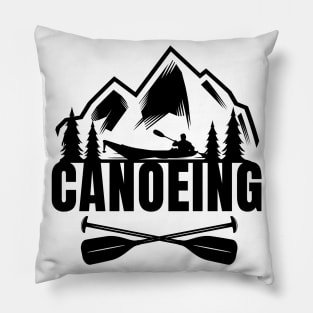 Canoeist Canoeing Pillow